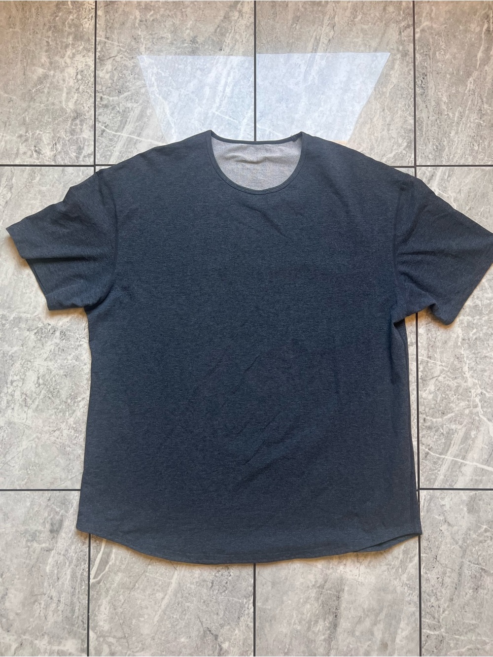 BYLT Men Gray DropCut Athletic ShortSleeve T-Shirt Logo Performance Oriented 2XL